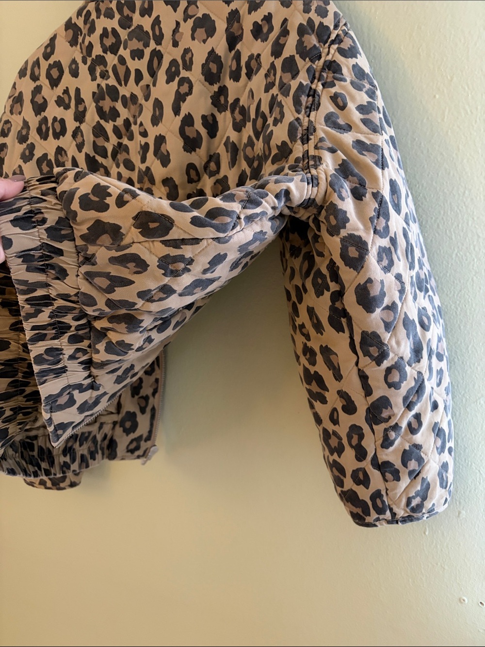 Blank NYC Leopard Print Puffer Jacket - Tan/Black - Picture 10 of 15